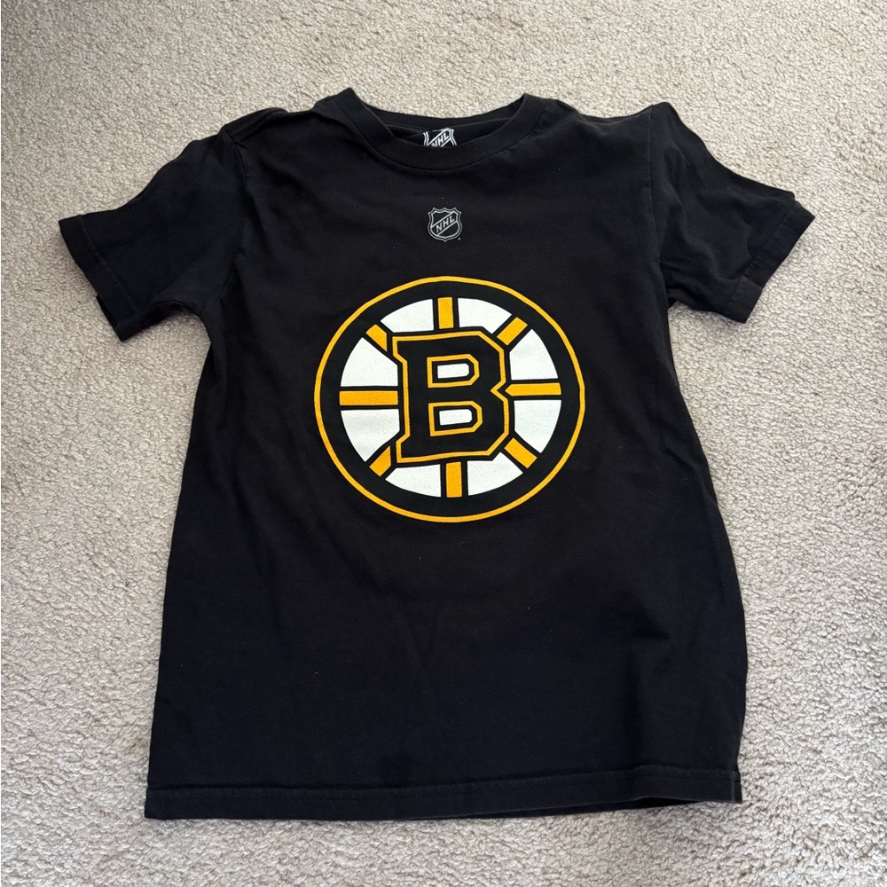 Black and Yellow Short Sleeve Tee with Bold Logo